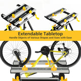 Mesa de Trabajo Plegable con Plataforma Inclinable y Altura Ajustable en 7 Niveles - Negra