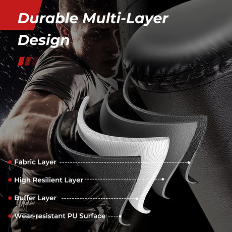 Saco de boxeo de pie de 71 pulgadas con 25 ventosas, guantes y base rellenable