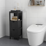 Mueble de almacenamiento independiente con 2 cajones extraíbles para baño
