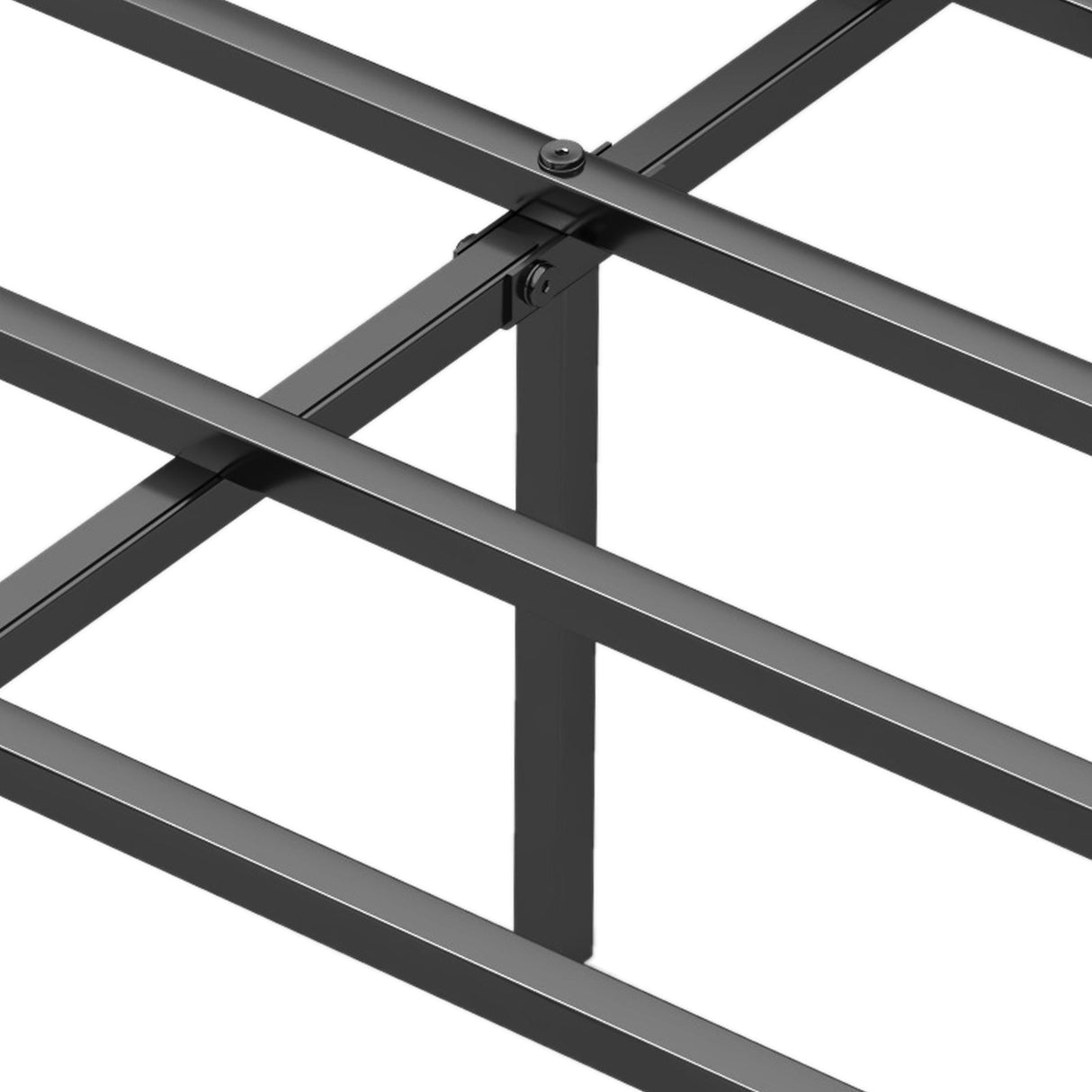 Cama de plataforma tamaño Queen con cabecero y estructura metálica
