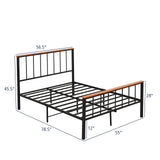 Estructura de cama con cabecera y piecera