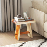 Fully Assembled Shower Stool with Epoxy Finish and Curved Seat