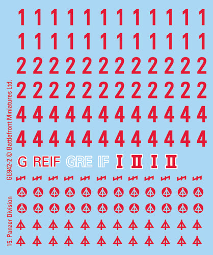Flames of War: German DAK Decals