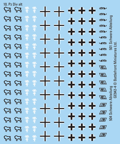 Flames of War: German DAK Decals
