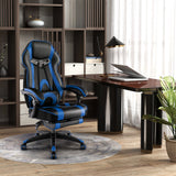 Gaming Chair Racing Style Swivel Chair with Footrest and Adjustable Lumbar Pillow