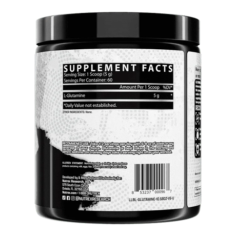 Nutrex Glutamine Pure, 60 Servings
