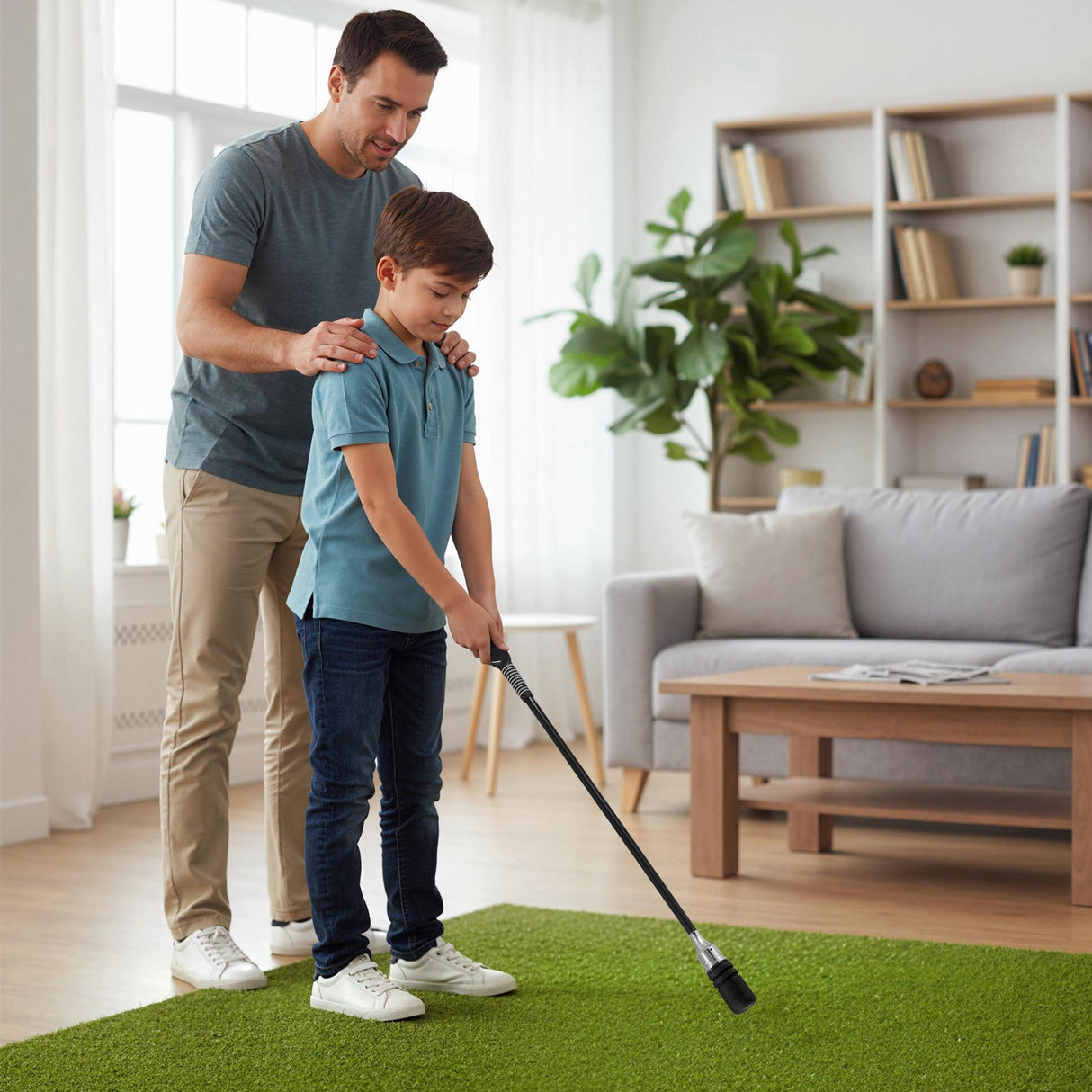 Entrenador de swing de golf Click Stick Ayuda de entrenamiento de swing para velocidad, flexibilidad, equilibrio