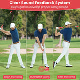 Entrenador de swing de golf Click Stick Ayuda de entrenamiento de swing para velocidad, flexibilidad, equilibrio