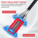Entrenador de swing de golf Click Stick Ayuda de entrenamiento de swing para velocidad, flexibilidad, equilibrio