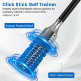 Entrenador de swing de golf Click Stick Ayuda de entrenamiento de swing para velocidad, flexibilidad, equilibrio