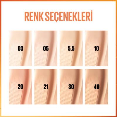 Maybelline New York Super Stay Skin Tint Foundation - 05: Lightweight Vitamin C Foundation for Radiant, Long-Lasting Natural Coverage