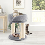 Árbol para gatos con plataformas de felpa y rascador
