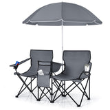 Silla doble plegable portátil para picnic