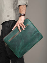 Funda verde para portátil