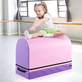 Gymnastics Vaulting Box with Detachable Mat Carrying Handle for Kids