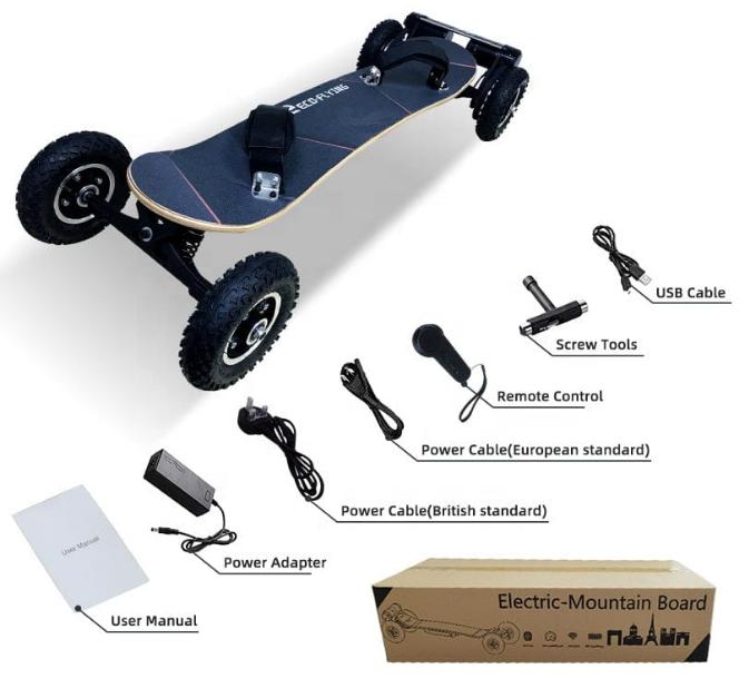 Patinete eléctrico todoterreno con motor de doble correa