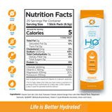 H2O ELECTROLYTES™ - Naranja | Polvo electrolítico sin azúcar