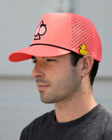 Gorra de cuerda perforada - Rosa neón