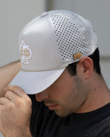 Gorra de Cuerda Perforada - Hueso