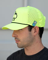 Gorra de soga perforada - Amarillo fosforescente