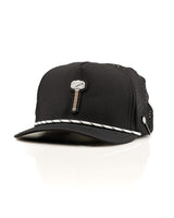 Thor's Hammer Black - Perforated Rope Hat