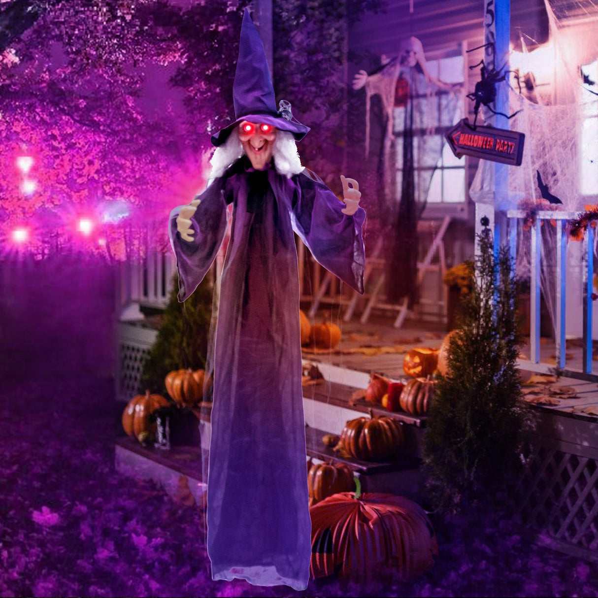 Decoración Colgante de Halloween con Frases Pregrabadas
