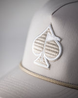 Gorra de Cuerda Perforada - Hueso