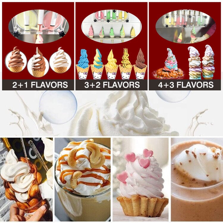 Máquina de helado suave casero o comercial