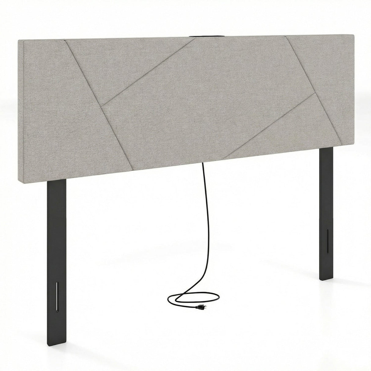 Headboard for Full Size Bed and Queen Geometric Upholstered Head Board