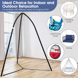 Soporte de Metal de Alta Resistencia para Silla Colgante con Cadena Colgante-Negro