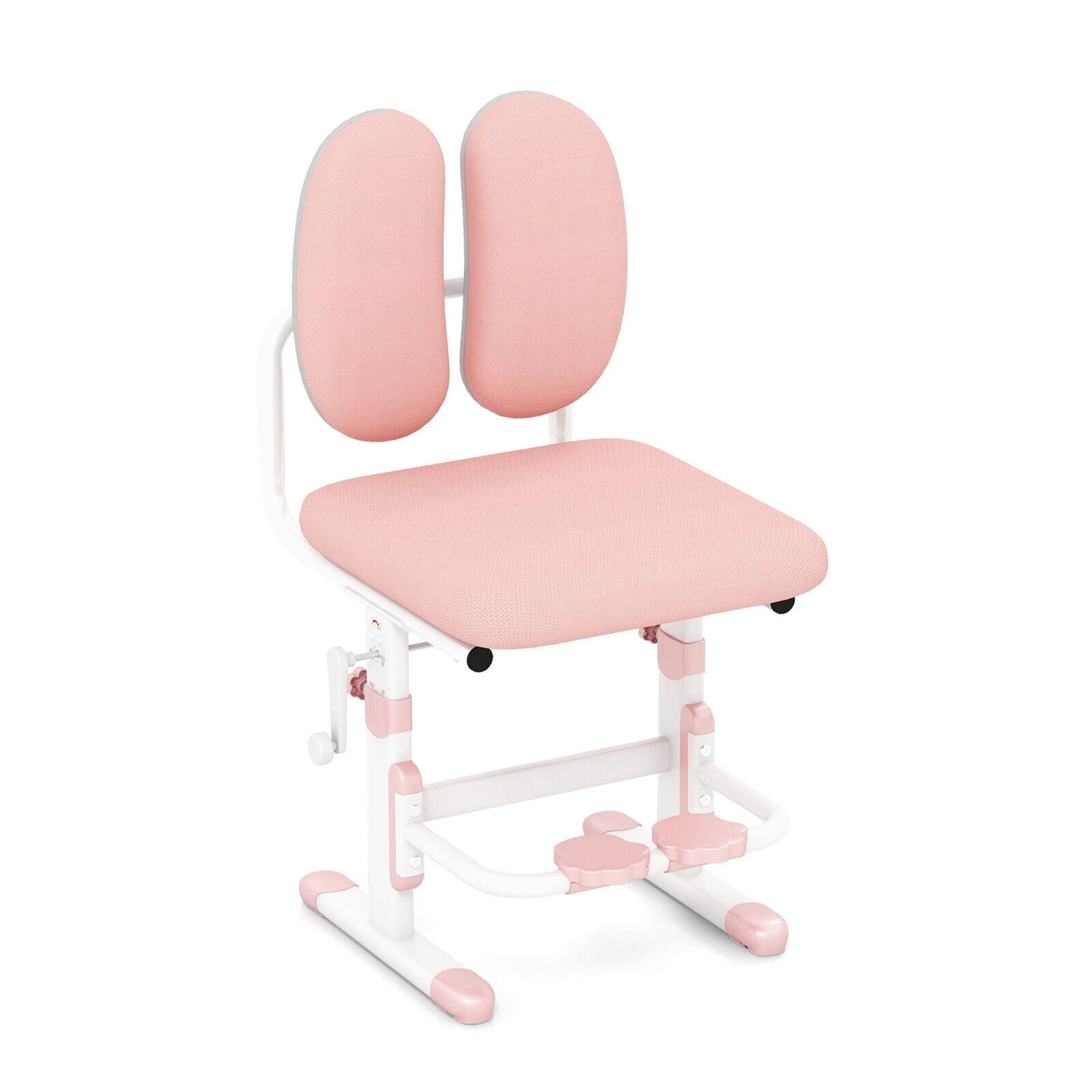 Silla de estudio ergonómica para niños con altura regulable y doble respaldo