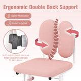 Silla de estudio ergonómica para niños con altura regulable y doble respaldo