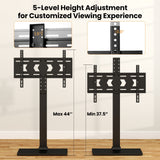 Height Adjustable Floor TV Stand with AV Shelf for 32-70 Inch TVs