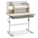Height Adjustable Kids Study Desk with Tilt Desktop for 3-12 Years Old
