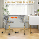 360¬∞ Height Adjustable Swivel Upholstered Desk Computer Chair with Hand-woven Back