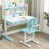 Silla de estudio infantil con altura regulable, doble respaldo y asiento transpirable para mayores de 3 años