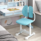Silla de estudio infantil con altura regulable, doble respaldo y asiento transpirable para mayores de 3 años