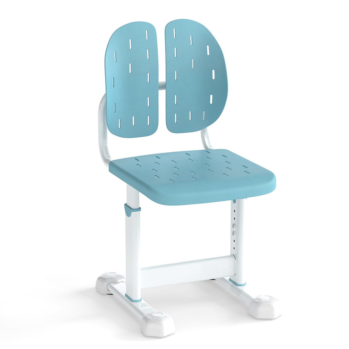 Silla de estudio infantil con altura regulable, doble respaldo y asiento transpirable para mayores de 3 años