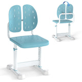Silla de estudio infantil con altura regulable, doble respaldo y asiento transpirable para mayores de 3 años