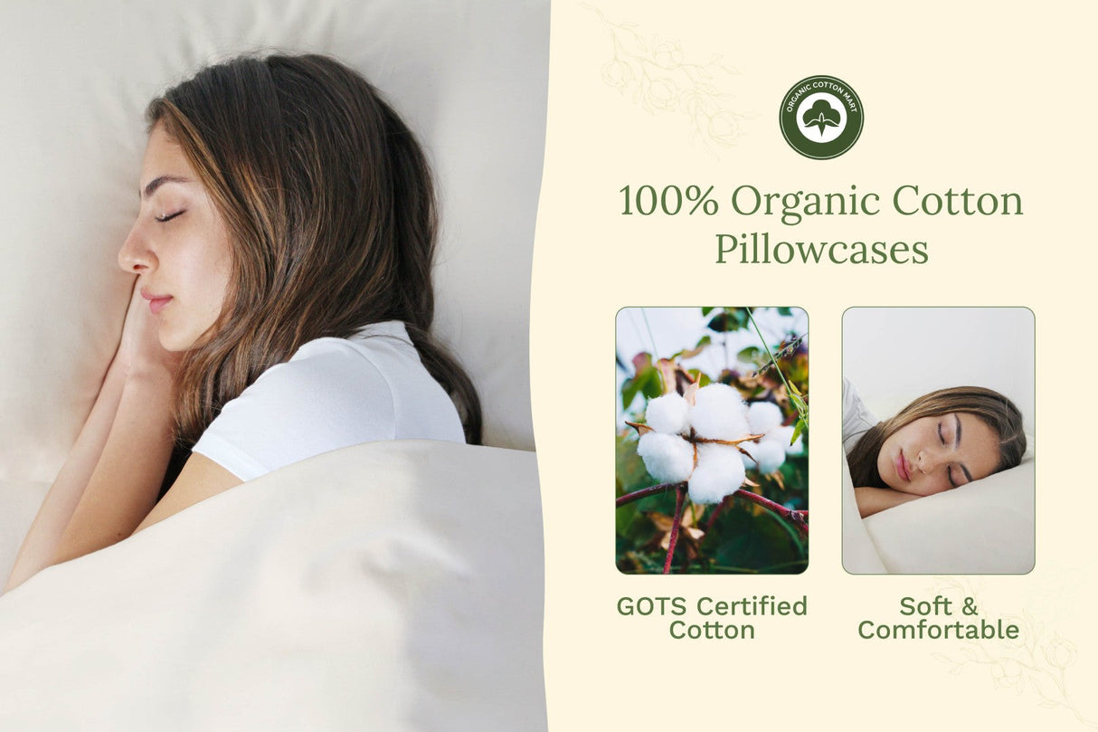 Fundas de almohada de satén orgánico