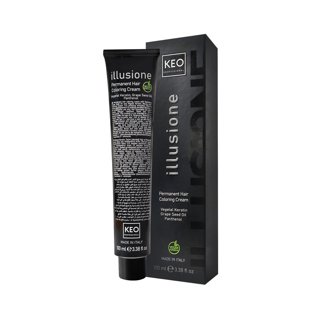 Keo Professional Illusione Hair Dye 100ml - Professional Quality Hair Color for At-Home Use