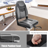 High Back Folding Boat Seats with Black Grey Sponge Cushion and Flexible Hinges