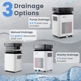 70/90 Pint 4500/6000 Sq. Ft Dehumidifier with Continuous and Auto Mode