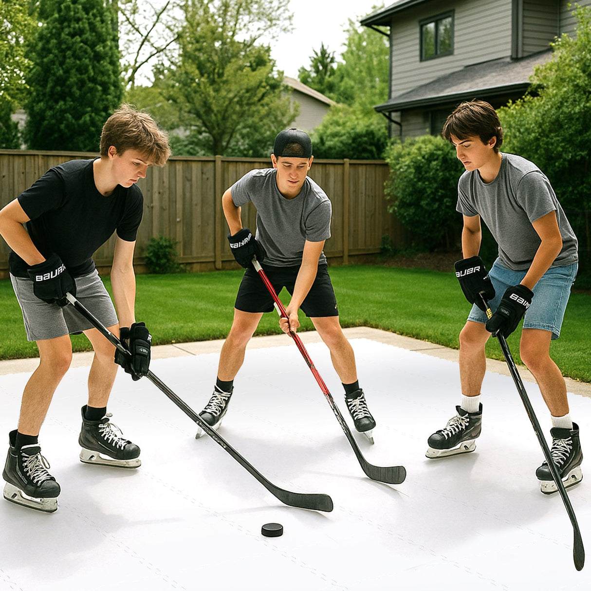Baldosas de suelo para hockey para entrenamiento, baldosas de hielo sintético para seco, equipo de tiro de hockey