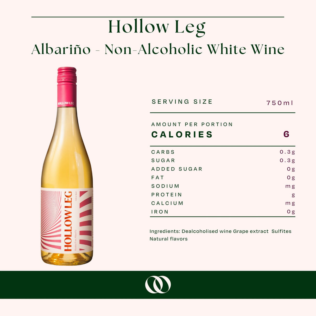 Hollow Leg - Albariño - Vino Blanco sin Alcohol