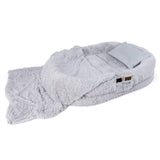 Cama Lavable y Esponjosa para Perros (Humanos) con Manta Suave y Almohada Mullida