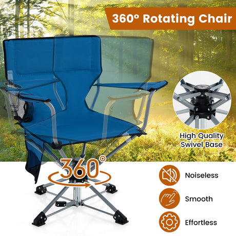 Silla de caza giratoria 360° portátil y plegable