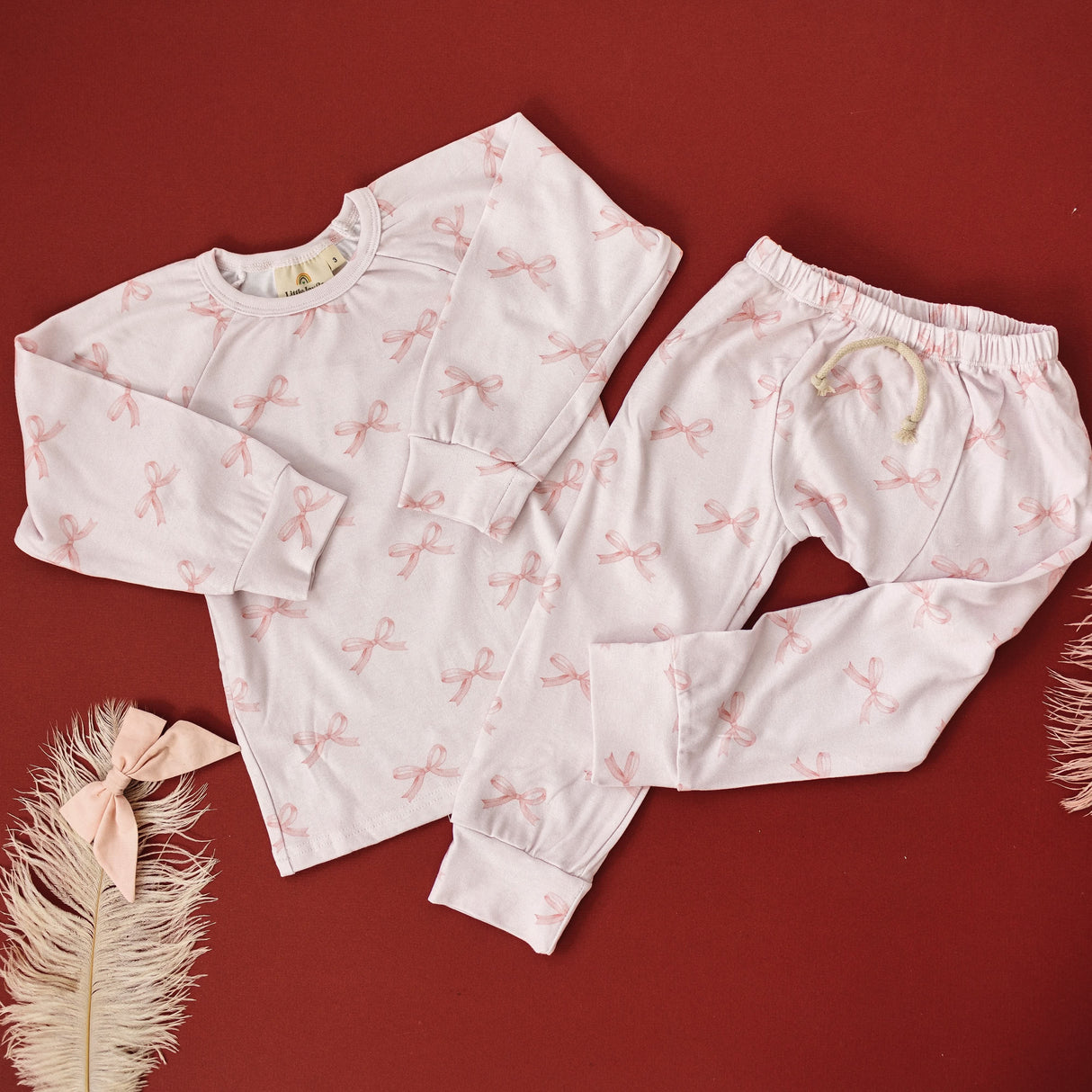 Blushing Bows Conjunto de salón modal *0-3m y talla 5 restantes