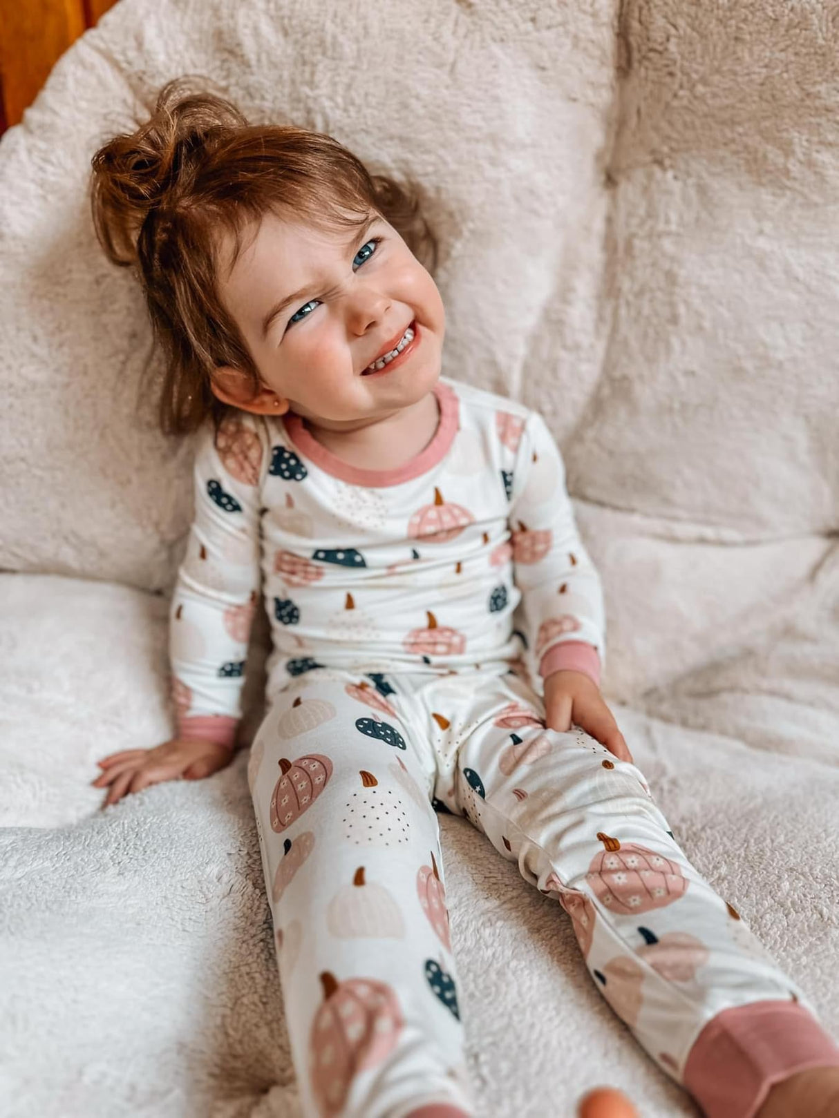 Pijama de bambú de 2 piezas Pretty 'n Pumpkin