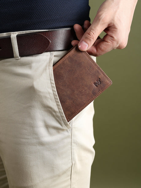 Billetera de hombre de cuero de búfalo - Hunter